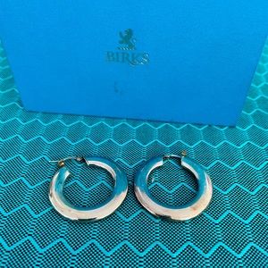 Birks Sterling Silver Hoop Earrings